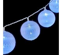 Krist+ Guirnalda de Bolas LED Ø 6 cm 2 m Blanco