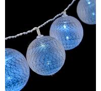 Krist+ Guirnalda de Bolas LED Ø 6 cm 2 m Gris