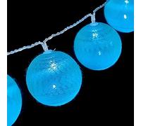 Krist+ Guirnalda de Bolas LED Ø 6 cm 2 m Turquesa