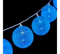 Krist+ Guirnalda de Bolas LED Ø 6 cm Azul (2 m)