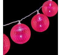Krist+ Guirnalda de Bolas LED Ø 6 cm Rosa Oscuro 2 m
