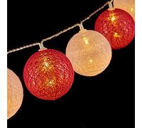 Krist+ Guirnalda de Bolas LED 2 m Ø 6 cm Rosa