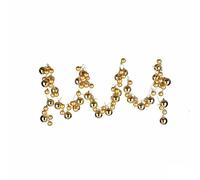 Krist+ Guirnalda de Navidad Bolas de Navidad Luz LED 2,36 m Dorado PVC (4 Unidades)