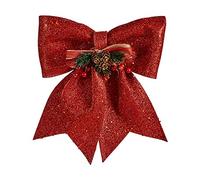 Krist+ Lazo Adorno Navideño 30 x 33 cm Decorado Rojo Plástico