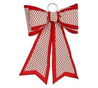 Krist+ Lazo Adorno Navideño 40 x 60 cm Rojo Blanco PVC
