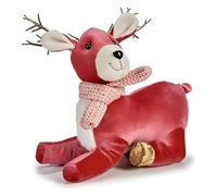 Krist+ Reno de Navidad Rosa 25 x 29 x 10 cm Blanco