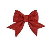 Krist+ Set Adornos de Navidad Lazo 2 Piezas Rojo Poliestireno (17 x 2,5 x 13 cm)