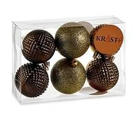 Krist+ Set de Bolas de Navidad Ø 6 cm Verde PVC (12 Unidades)