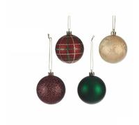 Krist+ Set de Bolas de Navidad Multicolor 6 cm Plástico (24 Unidades)