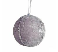 Krist+ Set de Bolas de Navidad Poliéster Plateado 8 x 8 x 8 cm (6 Unidades)