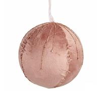 Krist+ Set de Bolas de Navidad Poliéster Rosa 12 x 12 x 12 cm (4 Unidades)