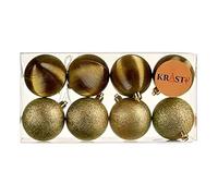 Krist+ Set de Bolas de Navidad Verde PVC (12 Unidades)