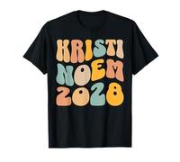 Kristi Noem 2028 para presidente ondulada elección Groovy Camiseta