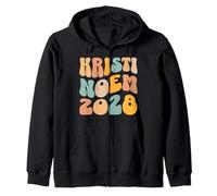 Kristi Noem 2028 para presidente ondulada elección Groovy Sudadera con Capucha