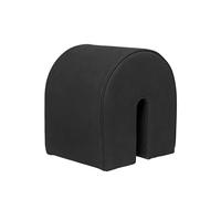 Kristina Dam Studio Asiento puf Curved Cuero negro
