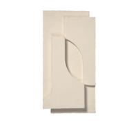 Serif Relief - Colgante de Pared Pequeño en Marfil