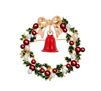 KristLand Lote de Broches de Navidad para Mujer Colección Santa Claus Reno Campana y Corona Adorno para Árbol de Navidad y Suéter Regalo Navideño Detalle Fiestas