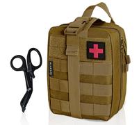 Krisvie Tactical EMT Medical - Bolsa de Nailon 1000D con Parche de Primeros Auxilios (Canela)