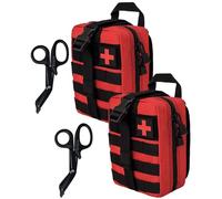 Krisvie Tactical EMT Medical - Bolsa de Nailon 1000D con Parche de Primeros Auxilios (Rojo*2)