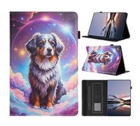 KRjcsfhy Funda para Samsung Galaxy Tab S11 2025 de 11 pulgadas SM-X730/X736B, funda con tapa de piel sintética con soporte para bolígrafo y soporte, funda para tableta, perro
