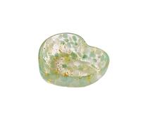 KRJGOERG Cuenco de resina de cristal natural con forma de corazón de cuarzo rosa, decoración del hogar, meditación y bolsillo, regalo