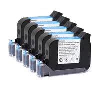 KRLAZdN 1 5 10 Uds 2588 2588+ 2588+(M) Cartucho de Tinta solvente Compatible con Impresora portátil 600DPI Fecha 12,7mm codificador de inyección de Tinta sin cifrado(2588-Black-5pcs)