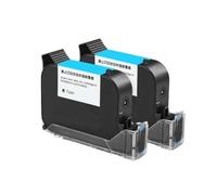 KRLAZdN Cartucho de Tinta de 12,7mm, Impresora de inyección de Tinta TIJ 2,5, Compatible con Cartucho de Tinta ecosolvente, codificador de Pistola portátil de Mano de 600DPI(1 Water to Based Ink)