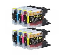 KRLAZdN Cartucho de Tinta LC1220 LC1240 Compatible con MFC J430W J5910DW J625DW J6510DW J6710DW J825DW DCP J725DW J925DW(2Set)