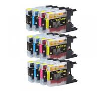 KRLAZdN Cartucho de Tinta LC1220 LC1240 Compatible con MFC J430W J5910DW J625DW J6510DW J6710DW J825DW DCP J725DW J925DW(3Set)
