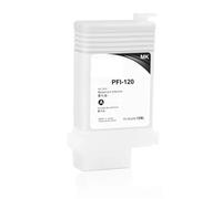 KRLAZdN Cartucho de Tinta PFI-120 Conjunto de Cartuchos de Tinta Recargables para impresoras TM-2005 TM-300 Compatibles de 130 ml de 5 Colores sin Chip(Matte Black)