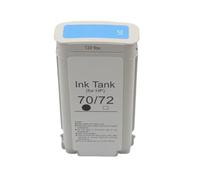 KRLAZdN Cartucho de Tinta pigmentada Compatible con HP70 Designjet Z2100 Z3100 Z3200 Z5200 Z5400 Plotter C9449A C9448A(70LC-Light Cyan)