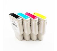 KRLAZdN Cartucho de Tinta vacío HP728 Compatible con Impresora DesignJet T730 T830 4 Colores 300 ml Cada uno(C M Y MBK)
