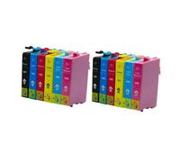 KRLAZdN Compatible con Cartuchos de Tinta T0481 T0482 T0483 T0484 T0485 T0486 Stylus Photo R200 R220 R300 R300M R320 R340 RX500 RX600 RX620 RX640 Impresora(2Set)