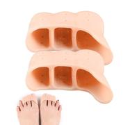 Krmoau Almohadillas para dedos para zapatos de punta,Calcetines con agujeros,Un par de medias almohadillas | Para mujeres y niñas para entrenamiento y práctica de ballet para la competencia de