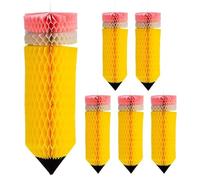 Krmoau Bienvenido de nuevo Decoraciones Oficina, Aula Decoraciones de Techo - Decoraciones creativas para Aulas 6 Unidades Pelotas de Panal de Lápiz | Decoración de Aula de Lápiz, Versá, 6 unidades,