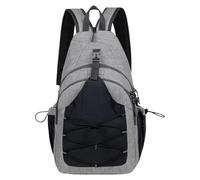 Krmoau Bolso en el pecho para hombre | Gran capacidad y riñonera deportiva para mujer | Cómodo bolso para adolescentes y adultos, gris, ver descripción, Ver descripción