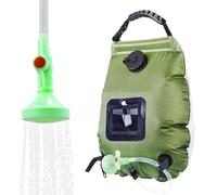 Krmoau Ducha portátil al aire libre - 20L desmontable solar ducha set con cabezal de ducha y manguera | Alcachofa de ducha para camping, exterior, hogar, viajes, jardín, balcón, glamping