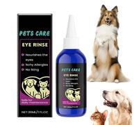 Krmoau Gotas para ojos de perro, solución de limpieza de ojos para perros, 30 ml, cuidado líquido para veterinario, hogar, baño, lavado, cuidado de la salud, cachorro, viaje, gatito, exterior, higiene