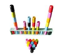 Krmoau Juego de memoria | Juguetes para aprender colores con botellas | Juego de asignación de colores creativos para guarderías, grupos, hogar y viajes