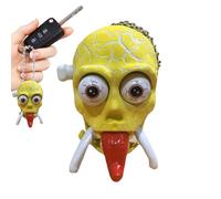 Krmoau Juguete de esqueletos de cuerda, mecanismo de calavera, modelo de broma para correr, juguete - Creativo para aliviar el estrés para fiestas de Halloween, modelo de cumpleaños para eventos