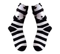 Krmoau Panda Calcetines | Calcetines cálidos con diseño de panda, transpirables y antideslizantes, diseño de animales 3D, para mujeres, madres, adultos, unisex, invierno, clima frío, suelo, Navidad