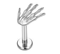 Krmoau Pendientes Esqueleto - Pendientes De Mano Con Calavera Halloween - Accesorios Góticos en Forma de Mano para Mujeres y Jóvenes de Estudio Uso Diario Hogar Viajes Disfraces Fiestas