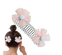 Krmoau Pinzas para el pelo, pinzas para el pelo para mujeres, accesorios para el pelo con flores, peine lateral, horquillas decorativas fuertes para mujeres, moños, accesorios para niñas