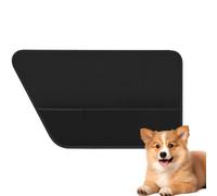 Krmoau Protector de puerta de coche para perros, impermeable, resistente a los arañazos, barrera protectora con bolsillo de malla para interior de vehículos, viajes, camping y exteriores
