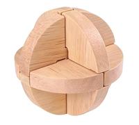 Krmoau Puzles de madera, de madera inteligente, 3D para niños, concentración resolución de problemas, niños, adultos, familia, hogar, escuela
