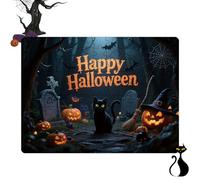 Krmoau Puzzle de Halloween - 130 piezas Puzzle para niños con calabaza y animales | Juego educativo promocional como decoración de vacaciones y juego de sociedad para familias