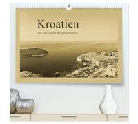 Kroatien (hochwertiger Premium Wandkalender 2026 DIN A2 quer), Kunstdruck in Hochglanz: Ein Kalender im Zeitungsstil