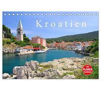 Kroatien (Tischkalender 2026 DIN A5 quer), CALVENDO Monatskalender: Dieser Kalender führt Sie von der felsigen Küste des Kvarner Golfes bis nach ... und die bezaubernde Küste von Kroatien.