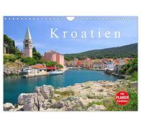 Kroatien (Wandkalender 2026 DIN A4 quer), CALVENDO Monatskalender: Dieser Kalender führt Sie von der felsigen Küste des Kvarner Golfes bis nach ... und die bezaubernde Küste von Kroatien.