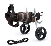 KROITY Silla de Ruedas para Perros Silla de Ruedas Ajustable para Mascotas de 2 Ruedas Adecuado para La Rehabilitación de Patas Traseras de Perros Discapacitados, Gatos